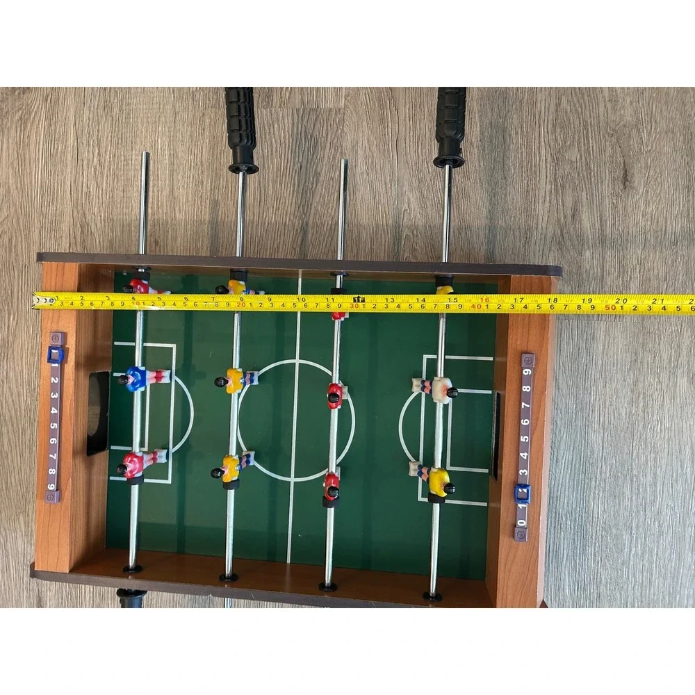 Vintage‎ 20 Inch Mini Foosball Tabletop Game Soccer Kids Adults Brown Excellent